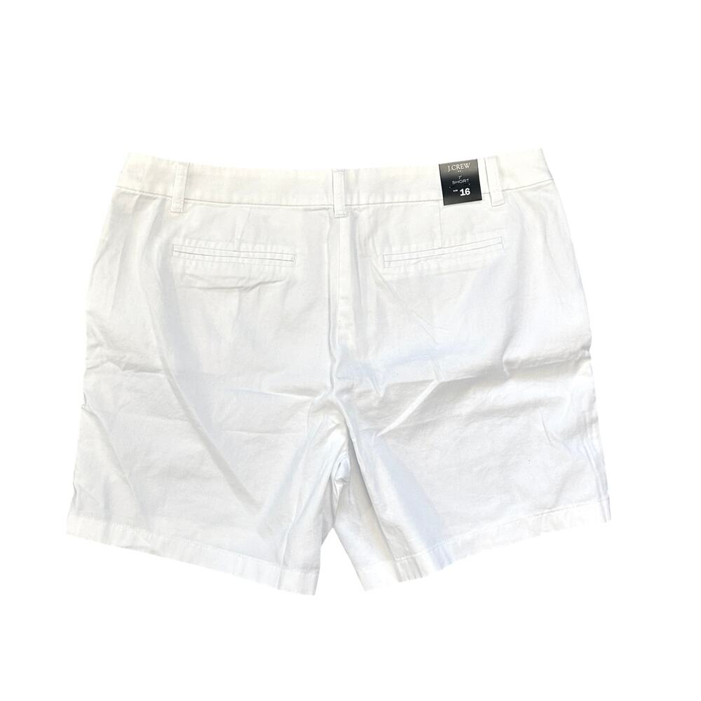 NWT J. Crew 7" Classic Chino Short White Size 16 - Picture 5 of 8